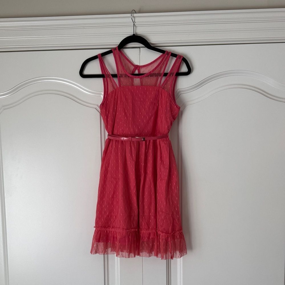 Truly Me Pink Sleeveless Kids Dress